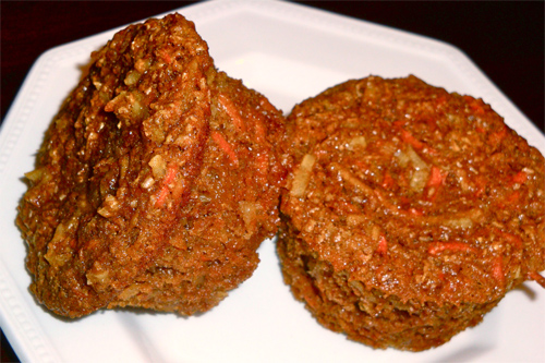 Apple Coconut Carrot Bran Muffins recipe photo