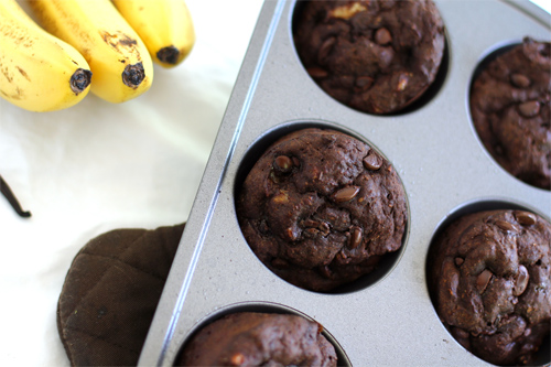 Banana Cacao Muffins photo