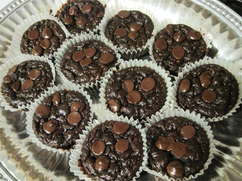 Chocolate Banana Coconut Flour Muffins Recipe photo