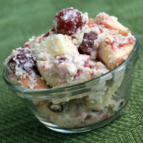 Coconut Cream Almond Fruit Salad recipe photo