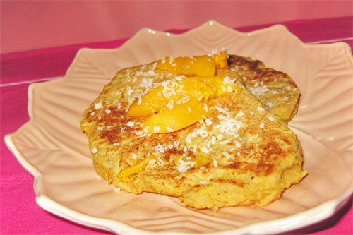 Coconut Mango Pancakes photo