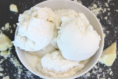 Dairy Free White Chocolate Ice Cream Recipe photo