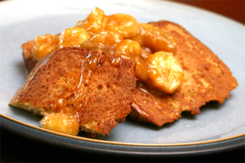 French Toast with Caramelized Bananas Recipe photo