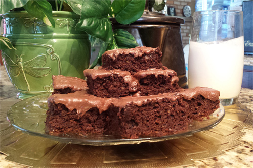 Gluten Free Coconut Cake Brownies Recipe photo