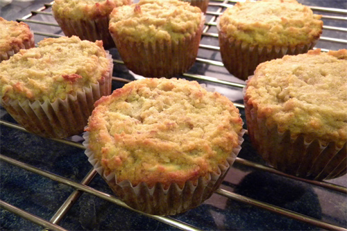 Gluten Free Dairy Free Banana Walnut Coconut Flour Muffins Recipe photo