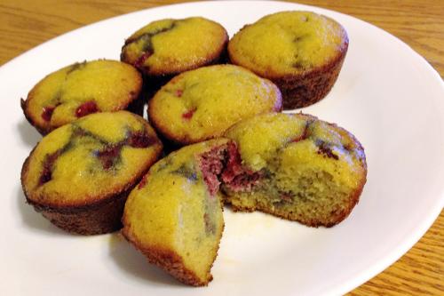 Gluten Free Grain Free Vanilla Raspberry Muffins photo