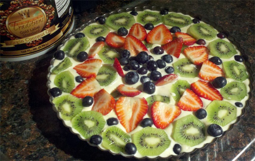 No Bake Fruit Tart Recipe photo