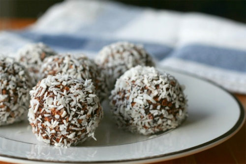 No-Bake Healthy Chocolate Coconut Cookies photo