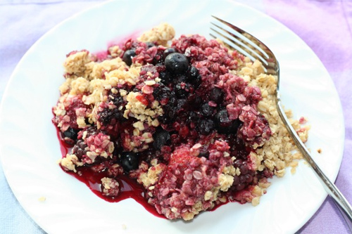 Oatmeal Berry Crumble Recipe photo