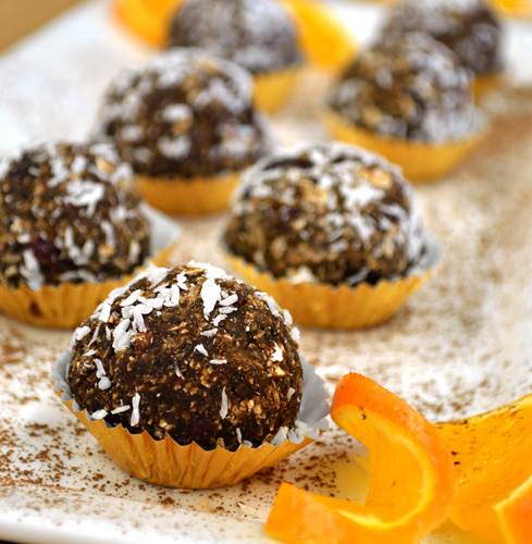 Orange Coconut Date Balls