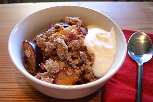  Plum and Ginger Crisp Recipe photo