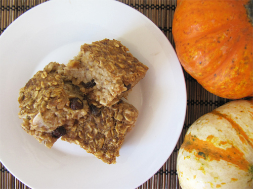 Pumpkin Coconut Oatmeal Bars photo