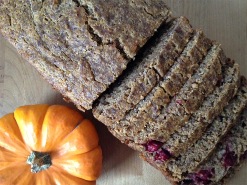 Pumpkin Cranberry Pecan Cider Bread Recipe photo