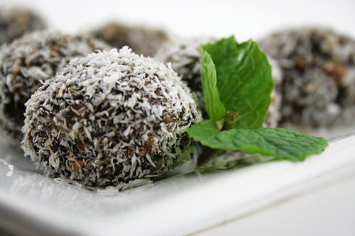 Raw Chocolate Coconut Snowball Cookies recipe photo