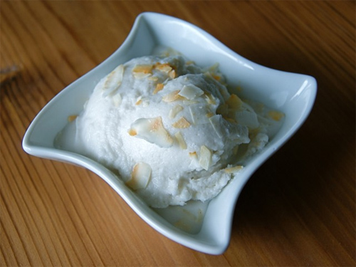 Toasted Coconut Snow Ice Cream Recipe photo