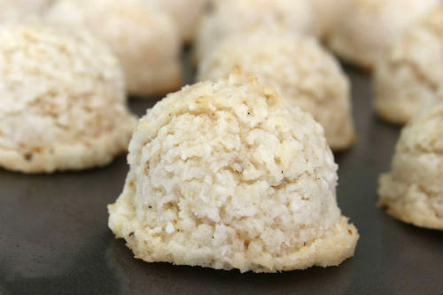 Vanilla Bean Coconut Macaroons Egg and Nut Free Recipe photo