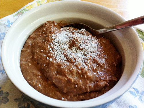 Chocolate Coconut Overnight Oats Recipe photo