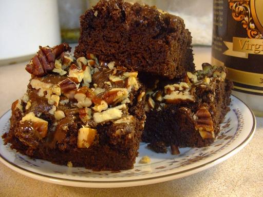 Coconut Cocoa Pecan Chocolate Chip Brownies recipe photo