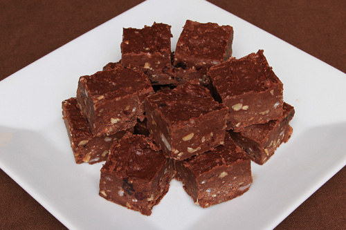 Coconut Oil Fudge with Nuts & Fruit recipe photo