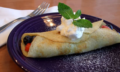 Gluten-free Coconut Flour Berry Crepes recipe photo