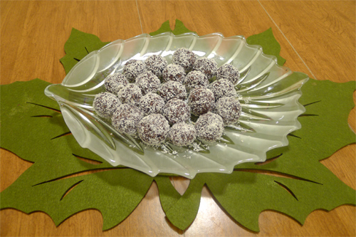 Healthy, Blueberry, Coconut Balls
