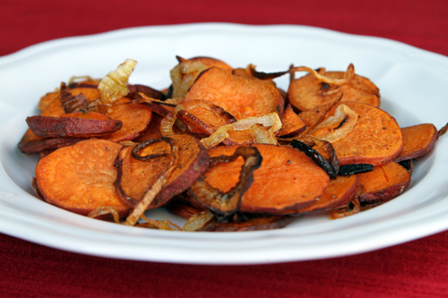 Spicy, Roasted Sweet Potatoes