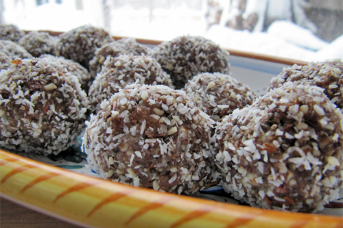 Coconut, Cacao Snowballs