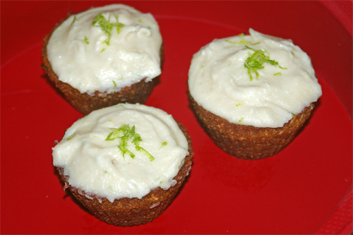 Coconut Flour, Coconut Cupcakes with Lime Icing
