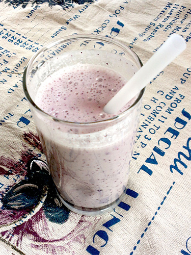 Coconut, Blueberry Smoothie