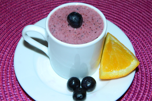 Simply Refreshing Coconut, Berry Sorbet