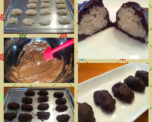 Chocolate-Covered Coconut Candy Bars