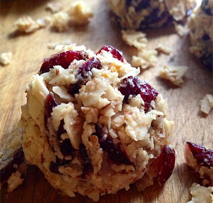 Clementine, Cranberry, Coconut Macaroons