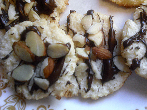 Chewy Almond Coconut Macaroon Discs