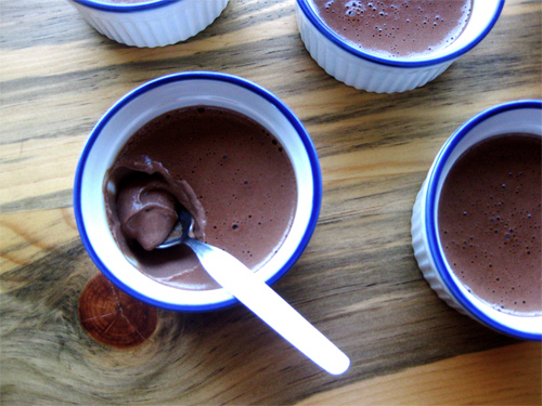 Chocolate, Coconut Pots de Crème