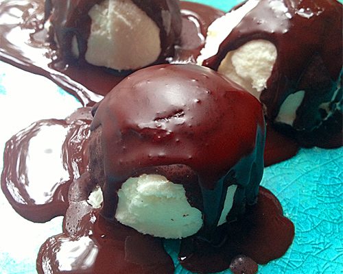 Chocolate-Smothered Coconut Ice Cream