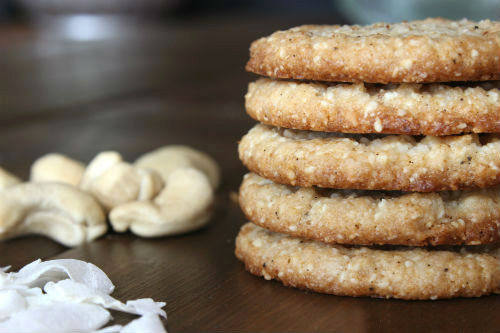 Coconut, Cashew Cookies