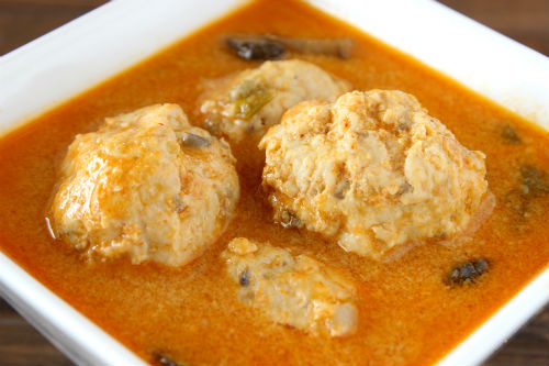 Coconut, Curry, Chicken Meatball Soup