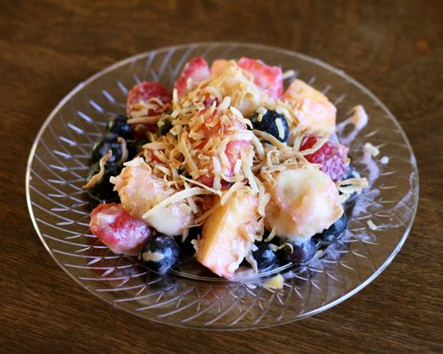 Coconut, Lime Fruit Salad