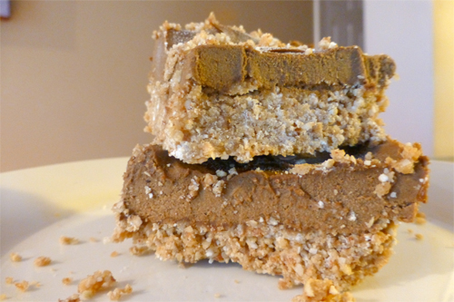 Frozen, Chocolate, Peanut Butter Bars