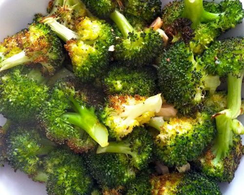 Lemon, Garlic Roasted Broccoli