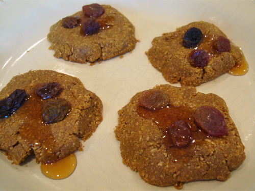No-Bake, Coconut Oil, Flaxseed Cookies