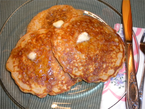 Oatmeal Buttermilk Pancakes