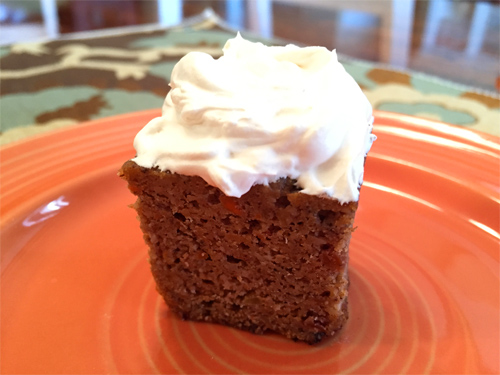 Gluten-Free, Carrot Cake with Tangy, Vanilla Frosting