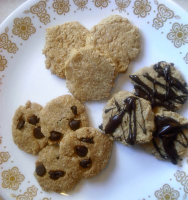 Chewy Peanut Butter Coconut Macaroon Discs