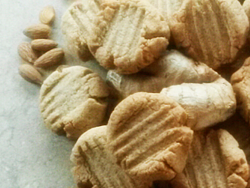Coconut, Almond, Ginger Shortbread Cookies