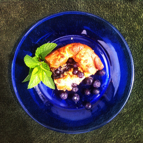 German (Oven) Pancake with Blueberries