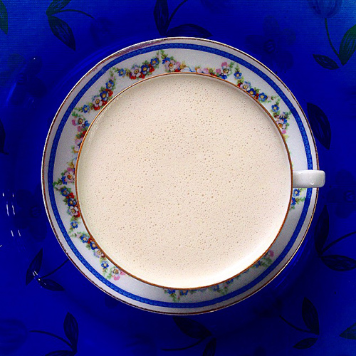 Hot Cashew Milk with Coconut Oil