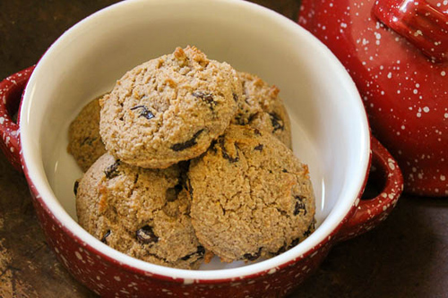 Gluten-Free, Nut Pulp, Raisin Cookies