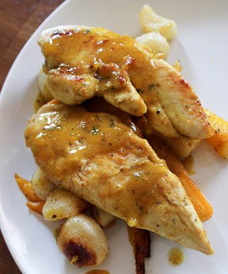 Honey-Mustard Chicken and Veggies