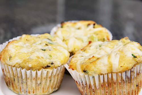 Gluten-Free, Cheese, Chive, and Onion Muffins